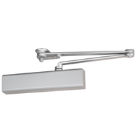 Norton CLP8501-689 CloserPlus surface mounted door closer, aluminum finish, dead stop parallel arm heavy duty