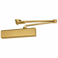 Norton CLP8501-696 satin brass surface mounted heavy duty door closer with dead stop parallel arm