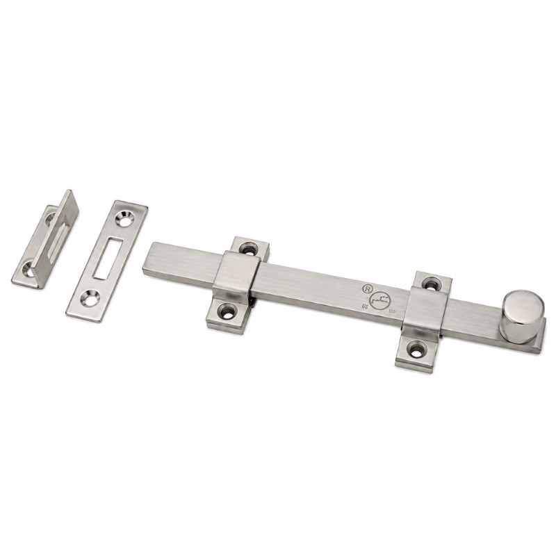 Rockwood 580-8 8" Surface Bolt, finish US32D