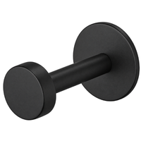Rockwood RM802 Coat Hook, 1 1/4" x 2 3/4" Projection