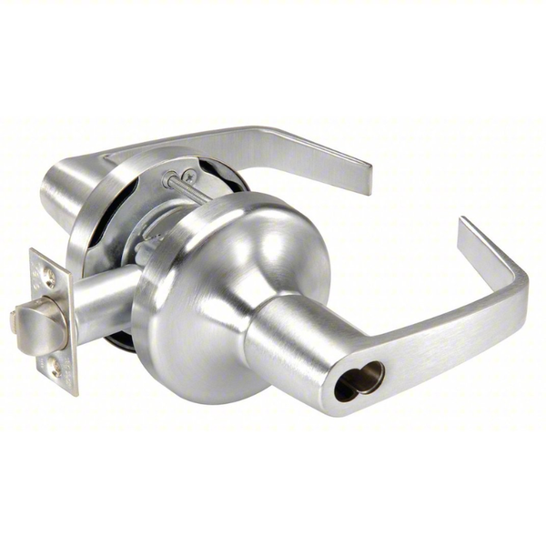 Accentra (Yale) SI-AU-5406LN-626-LC Service Station Cylindrical Lock, Augusta Lever, Schlage LFIC Prep Less Core, Satin Chrome Finish