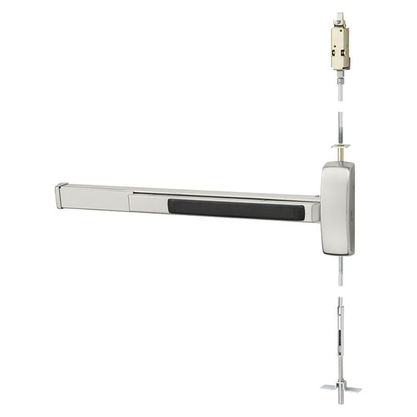 Sargent 12-WD8610G-US32D  Fire Rated Concealed Vertical Rod Exit Device