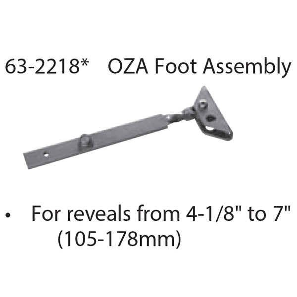 Sargent 2993 Fire Guard Electromechanical Closer OZA Foot Assembly
