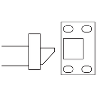 Sargent 654 BLACK Top Plate for Exit Devices