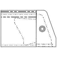 Sargent 665 4 Flush End Cap for 80 Series Devices