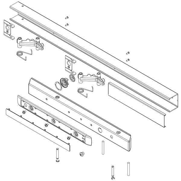 Sargent 68-2695 10B Rail Assembly Wide Cam Lockdown