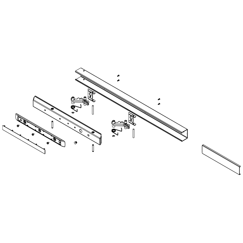 Sargent 68-2705 32D Fire Rated 12 Rail Assembly