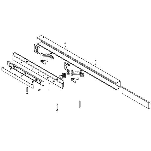 Sargent 68-2717 32D Rail Assembly Narrow Cam Lockdown