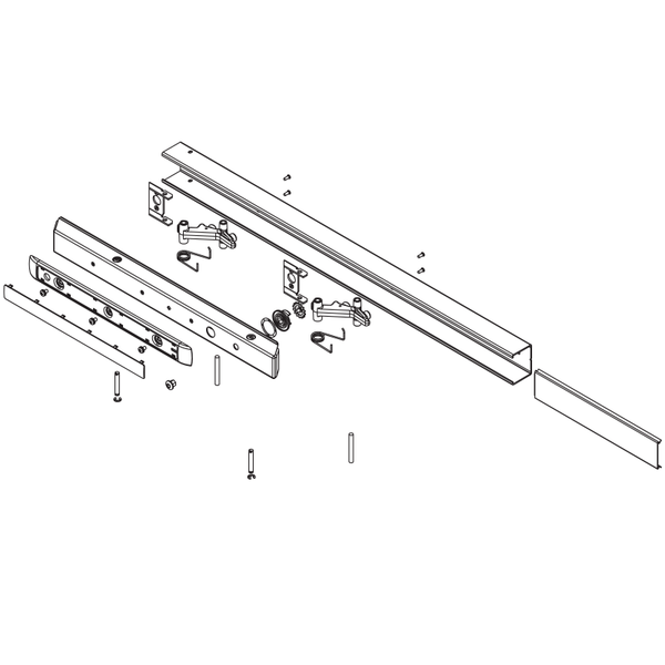 Sargent 68-2718 32D Rail Assembly Narrow Cam Lockdown