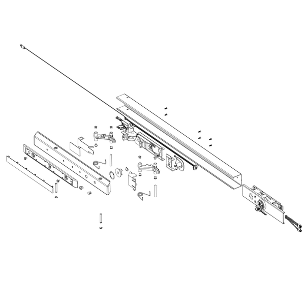 Sargent 68-3782 32D Delayed Egress 59 Rail Assembly for Exit Device Series