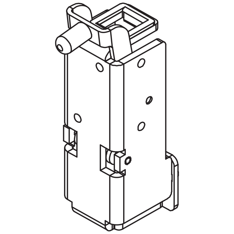 Sargent 68-5376 Concealed Vertical Rod Top Case Assembly, for 8600 Ser