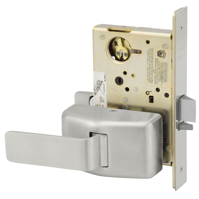 Sargent 7815-PT-US32D Passage or Closet Function Mortise Lock, Push/Pu