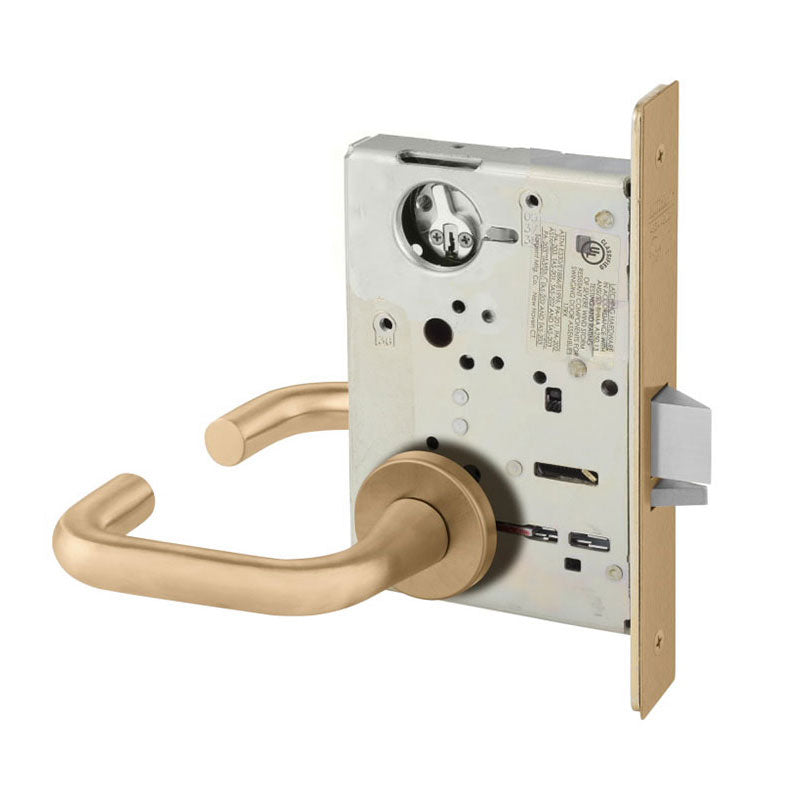 Sargent 8215-LNJ Passage or Closet Mortise Lock, J Lever, LN Rose, Fie