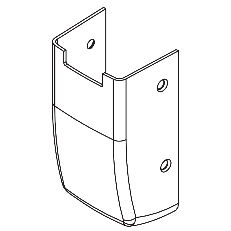 Sargent 97-0018 10B Top and Bottom Cover for 8700 Series Surface Vertical Rod Exit Devices