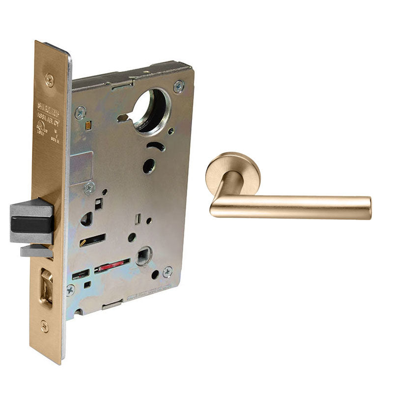 Sargent LC-8205-LNMI Office or Entry Mortise Lock, MI - Lever, LN - Ro
