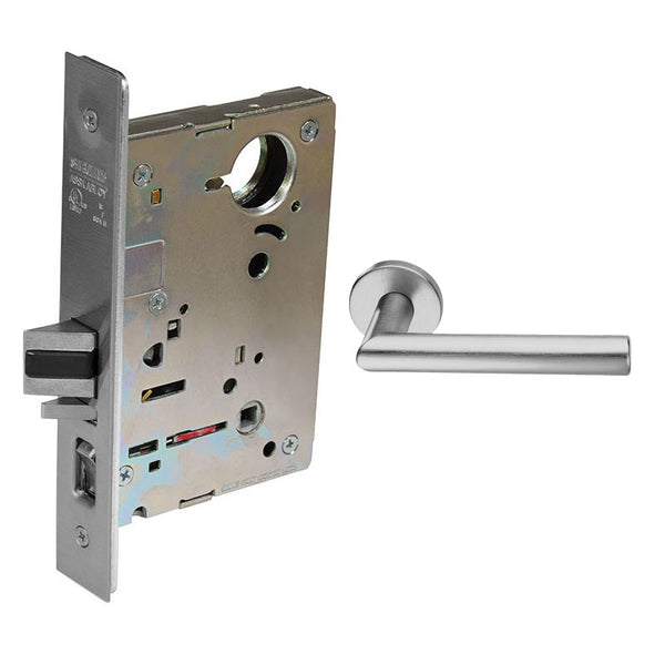 Sargent LC-8205-LNMI-US32D Office or Entry Mortise Lock