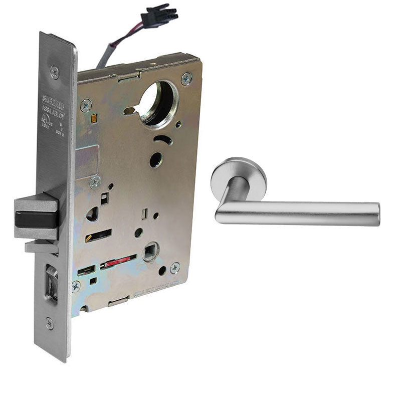 Sargent RX-LC-8204-12V-LNMI-US32D Storeroom 12V Electrified Mortise Lock