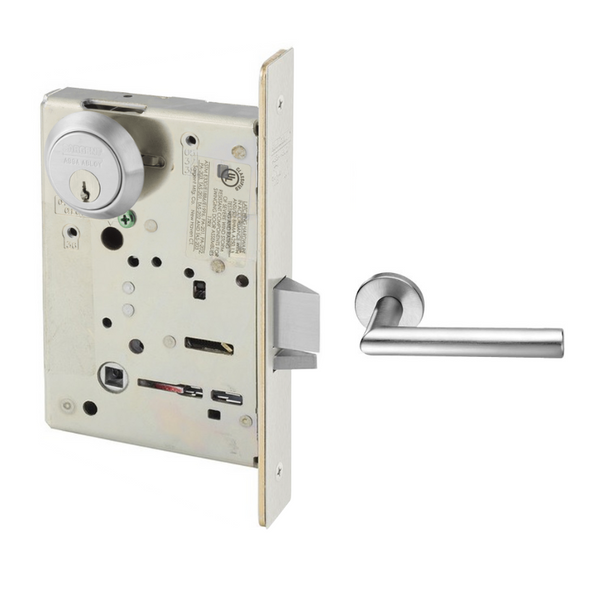 Sargent 8204-LNMI-26D Storeroom or Closet Function Mortise Lock, LA Ke