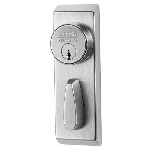 Sargent AD-106 auxiliary outside control storeroom function, US26D satin chrome, keyed cylinder & thumbturn