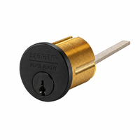 Sargent 34 LA KD Rim Cylinder - LA Keyway, Keyed Different, 6 Pin, BSP finish