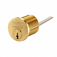 Sargent 34 LA KD Rim Cylinder - LA Keyway, Keyed Different, 6 Pin, US4 finish