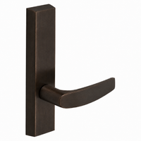 SARGENT 710-ETB dummy lever trim for 80 Series exit devices, US10BE dark bronze with rectangular escutcheon