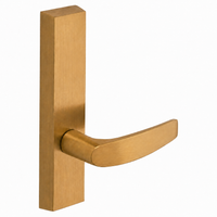 SARGENT 710-ETB dummy lever trim for 80 Series exit devices, US10 satin bronze, rectangular escutcheon