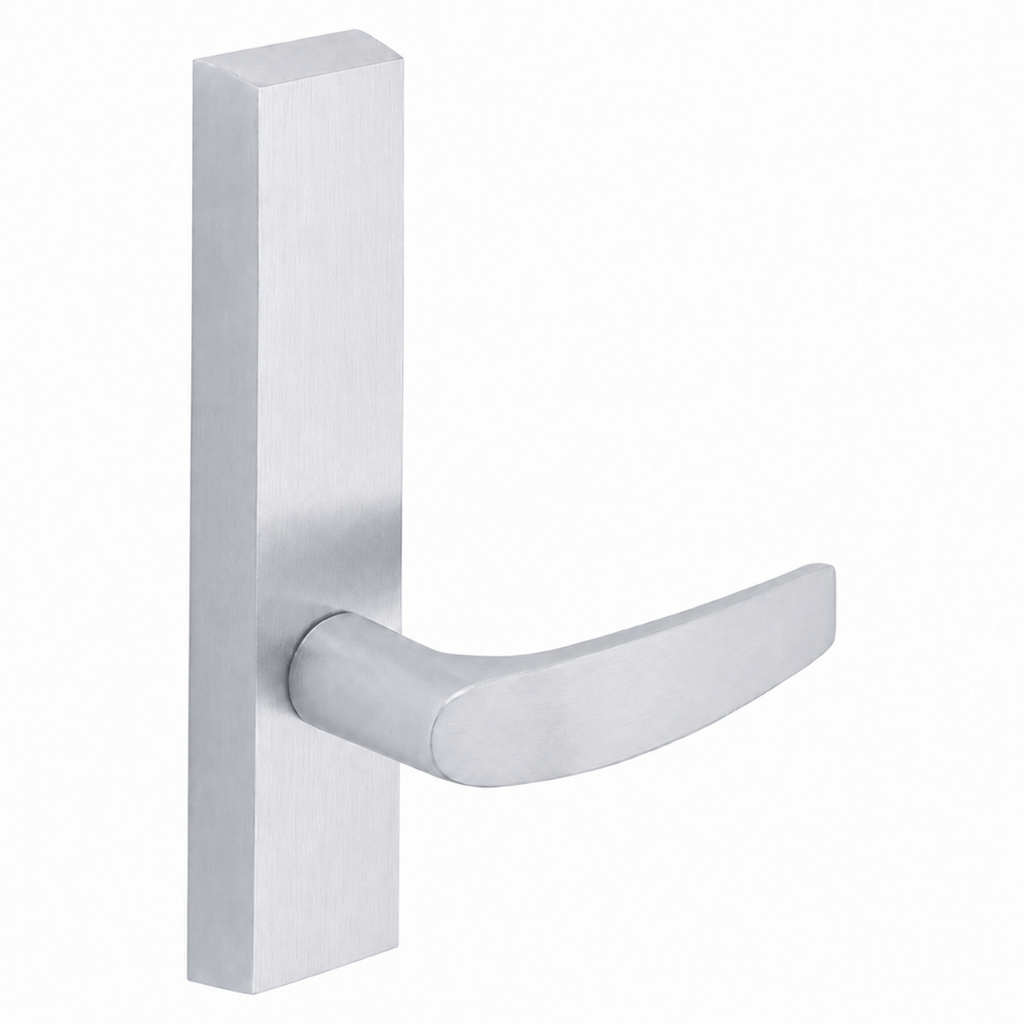 SARGENT 710-ETB dummy lever trim for 80 Series exit devices, US26D satin chrome, rectangular escutcheon