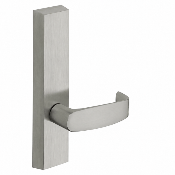 SARGENT 710-ETL dummy lever trim for 80 Series exit devices, satin chrome US26D with rectangular escutcheon