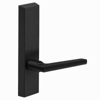 SARGENT 710-ETMD-BSP dummy lever trim for 80 Series exit devices, black suede powder coat, rectangular escutcheon
