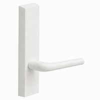 SARGENT 710-ETME-WSP dummy lever trim for 80 Series exit devices, white suede powder coat, rectangular escutcheon