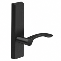 SARGENT 710-ETMV BSP dummy lever trim for 80 Series exit device, matte black rectangular escutcheon