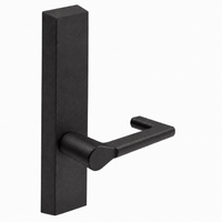 SARGENT 710-ETND BSP dummy lever trim for 80 Series exit devices, black suede powder coat, rectangular escutcheon