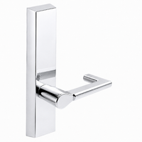 SARGENT 710-ETND dummy lever trim for 80 Series exit device, polished chrome US26, rectangular escutcheon