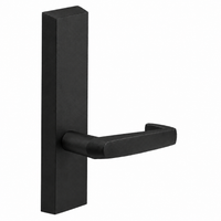 SARGENT 710-ETNJ BSP dummy lever trim for 80 Series exit devices, black finish with rectangular escutcheon