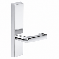 SARGENT 710-ETNJ dummy exit device lever trim, polished chrome US26, rectangular escutcheon
