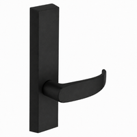 SARGENT 710-ETP-BSP dummy lever trim for 80 Series exit device, black suede powder coat, rectangular escutcheon
