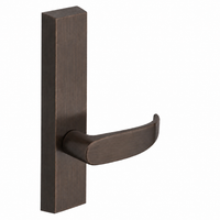 SARGENT 710-ETP dummy lever trim for 80 Series exit devices, dark bronze US10BE with rectangular escutcheon