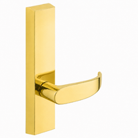 SARGENT 710-ETP dummy lever trim for 80 Series exit devices, polished brass US3, long rectangular escutcheon
