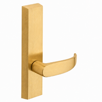 SARGENT 710-ETP-US4 dummy lever trim for 80 Series exit devices, satin brass rectangular escutcheon