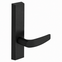 SARGENT 715-8-ETB exit device trim with B lever, BSP black suede powder coat finish, non-keyed passage