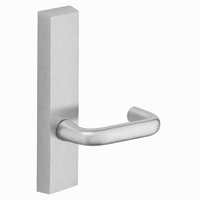 SARGENT 715-8-ETJ US26D exit device trim, passage function, satin chrome rectangular escutcheon with J lever