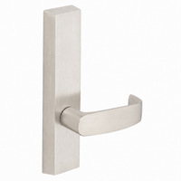 SARGENT 715-8-ETL exit device trim, US15 satin nickel, ET escutcheon with L lever, passage non-keyed