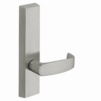 SARGENT 715-8-ETL exit device trim, L lever on rectangular escutcheon, satin chrome US26D