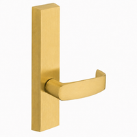 SARGENT 715-8-ETL exit device trim with L lever, satin brass US4 finish, non-keyed passage trim