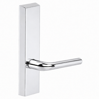 SARGENT 715-8-ETME exit device trim with ME lever, US26 polished chrome, rectangular escutcheon