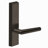 SARGENT 715-8-ETMI exit device trim with MI lever, US10B oil-rubbed bronze rectangular escutcheon