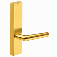 SARGENT 715-8-ETMI exit device trim with MI lever, non-keyed passage, polished brass US3