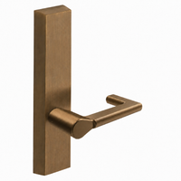 SARGENT 715-8-ETND exit device trim with ND lever, US10 satin bronze, rectangular escutcheon, non-keyed