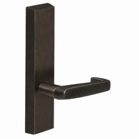 SARGENT 715-8-ETNJ exit device trim with NJ lever, US10B oil-rubbed bronze, rectangular escutcheon